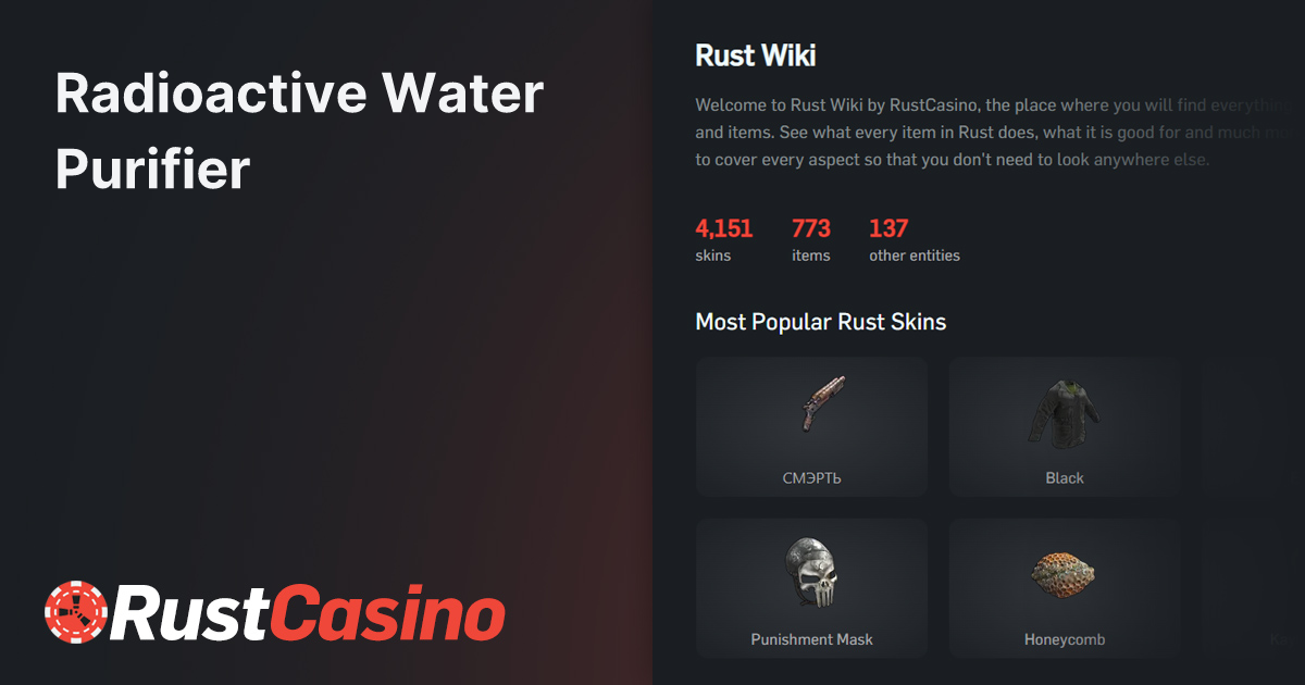 Radioactive Water Purifier - Rust Skin Price & Details