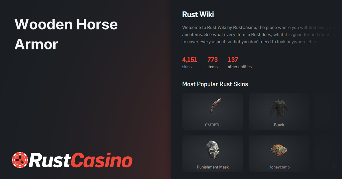 Wooden Horse Armor Rust Wiki