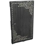 Black Decorative Wood Door