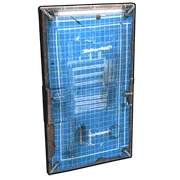 Blueprint Metal Door