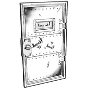 Comics Armored Door