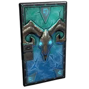 Glacial Visage Metal Door