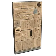 Hieroglyphic Metal Door