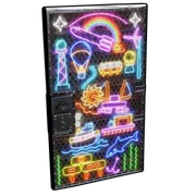 Neon Vibes Sheet Metal Door