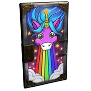 Rainbow Pony Metal Door