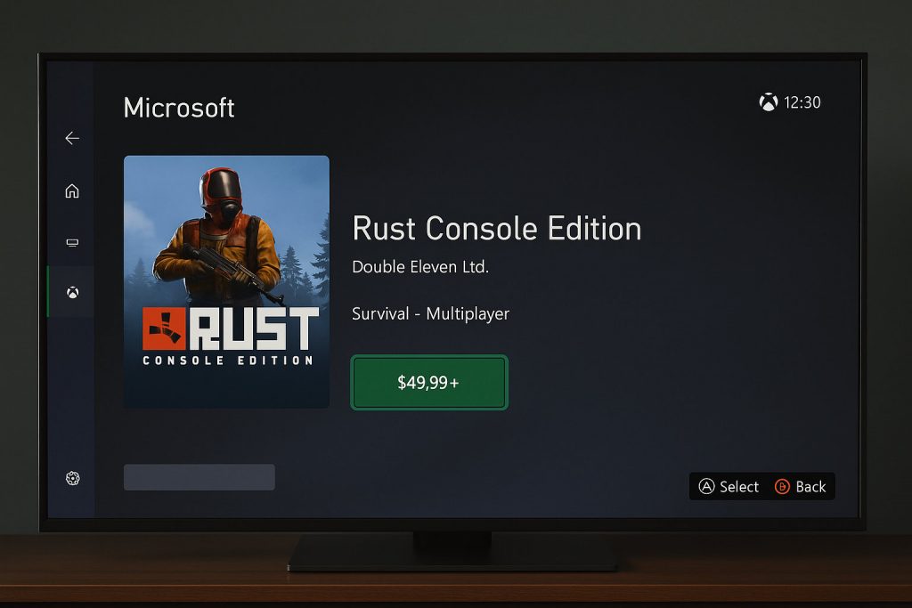 Microsoft Store listing for Rust Console Edition