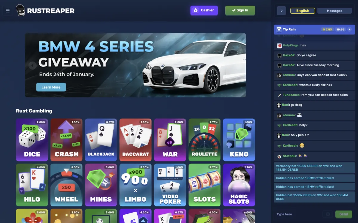 RustReaper homepage